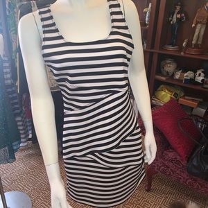 Michael Kors Black and White Sheath Dress